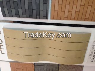 Unfired clay floor and wall finishes