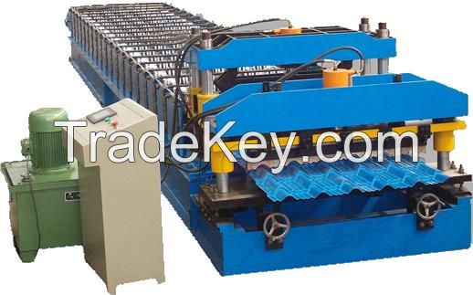 Glazed tile roof roll forming machine