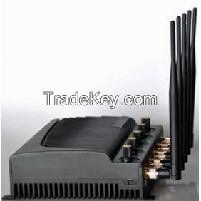 Adjustable Five Bands Signal Jammer For 4g, 3g Cell Phone Signals