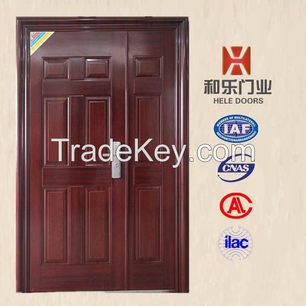 HL-099 High quality entry single leaf security modern entry door