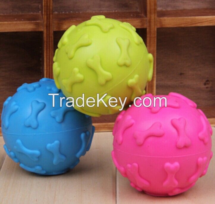 Silicone pet toy ball molars