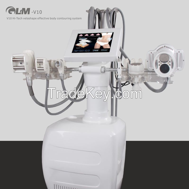 2014 Newest Velashape + laser + RF+ BIO +Cavitation Beauty Salon Equipment 