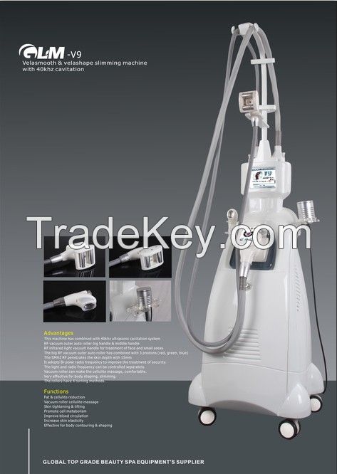 Top design, Velashape Vacuum Roller Slimming Machine / Velashape Beauty Equipment 