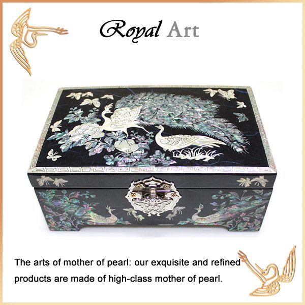Luxury Jewelry Box with Mother of pearl inlaid; CL-101
