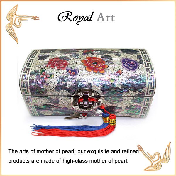Luxury Jewelry Box with Mother of pearl inlaid; CL-509