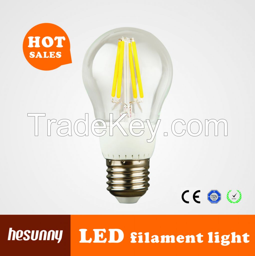 competitive price A60 E26 E27 8W LED filament bulb