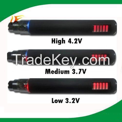2013 Newest E cig variable voltage ego lcd display battery with factor