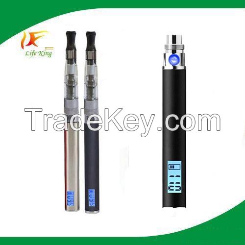 2013 Newest E cig variable voltage ego lcd display battery with factor