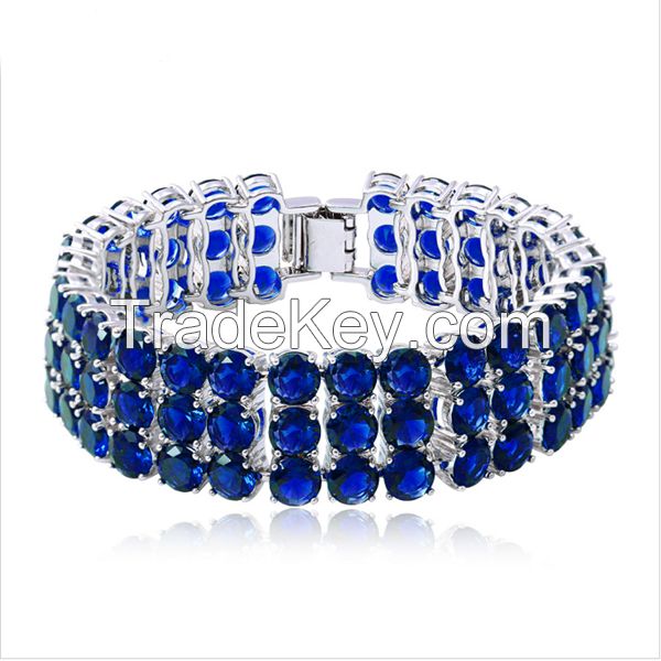 wholesales fashionable woman's cubic zirconia bracelets