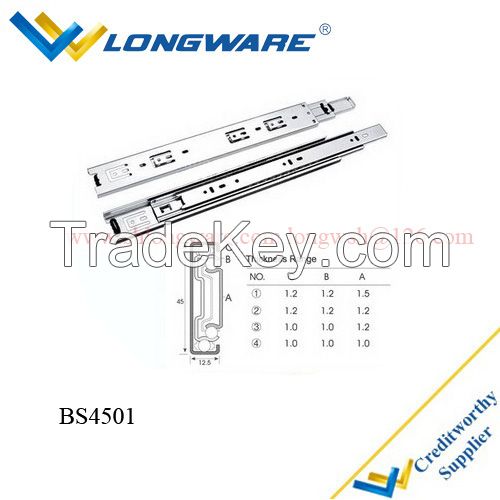 full extension ball bearing slides rail channel