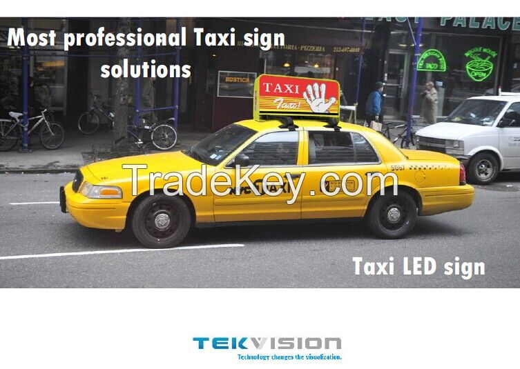 Taxi LED sign
