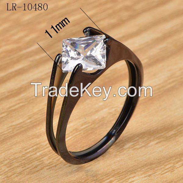 11mm fine jewelry woman High Polished Solid Stainless Steel ring