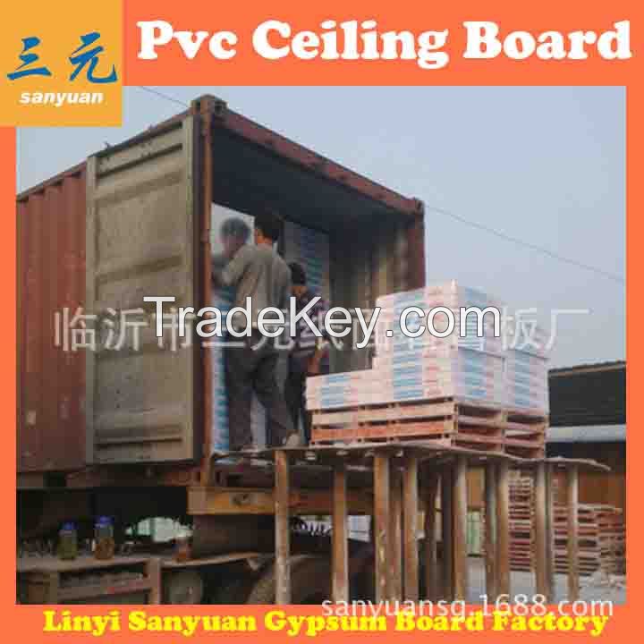 pvc laminated 603*603mm ceiling tiles.pvc gypsum wall boards
