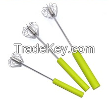 FDA & LFGB stainless steel rotating egg beater