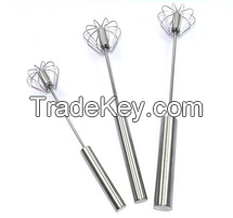 FDA & LFGB stainless steel rotating egg beater