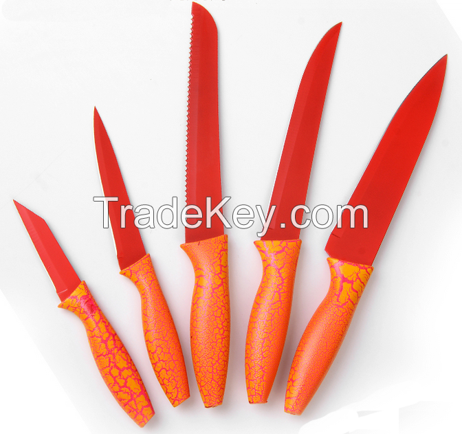 5 Pcs Non-stick Kiwi Rambo Knife Knifes