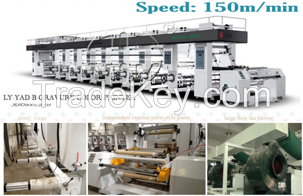 LY-YAD-B High speed PLC rotogravure printing machine