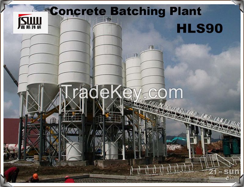 HLS90, 90m3/h Concrete Batching Plant