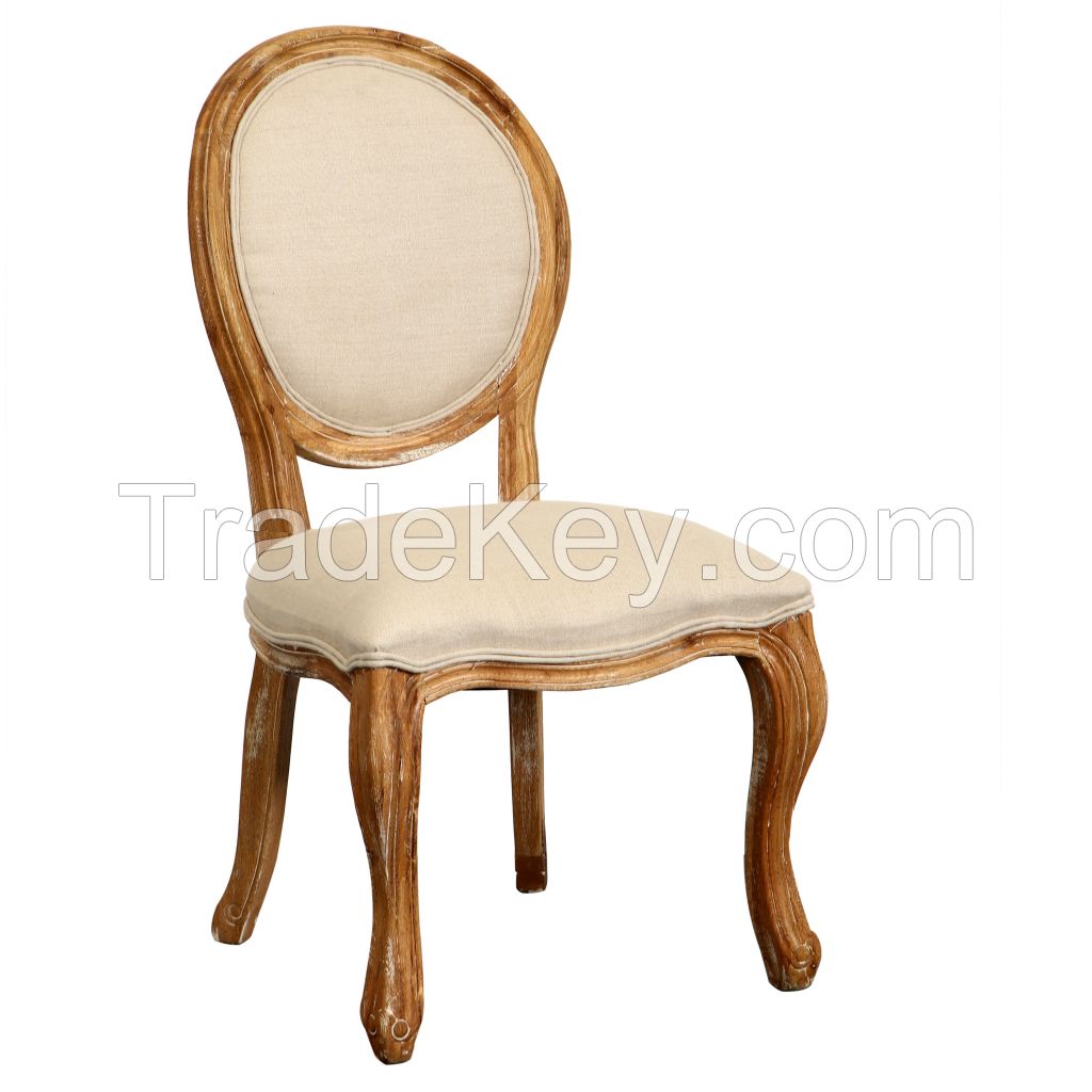 french wood round back dining chairs  dc-1001