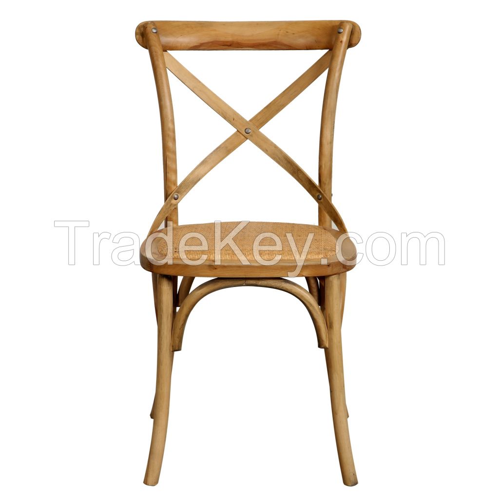 french wood cross back dining chairs  dc-1031