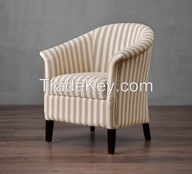 Oak Wood Frame Living Room Chair, Wedding or Hotel Reception Tub Chair
