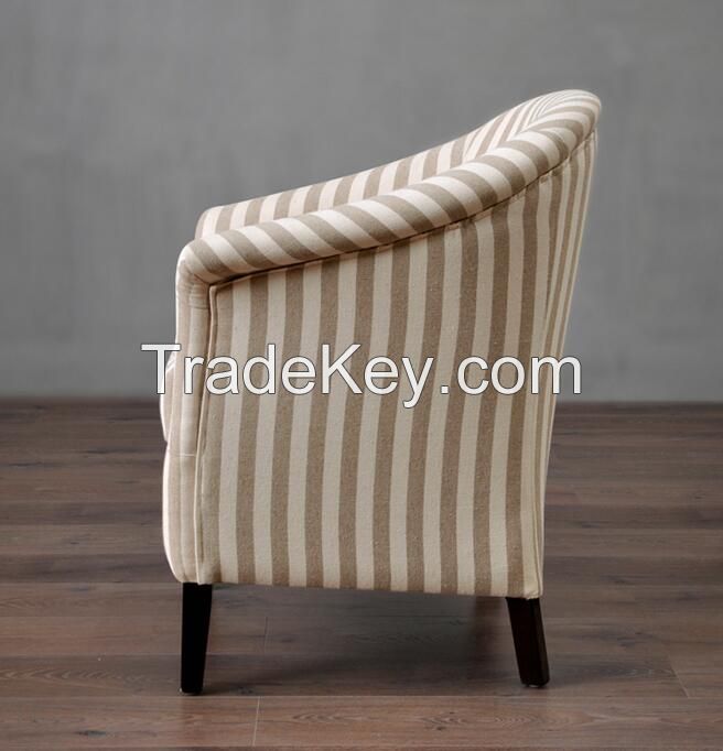 Oak Wood Frame Living Room Chair, Wedding or Hotel Reception Tub Chair