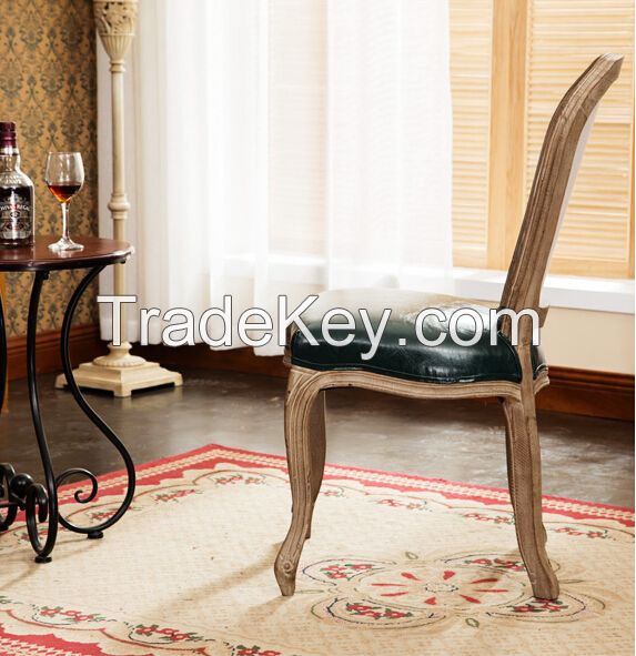 Wholesale solid wood french style dining room chairs restaurant dining chair