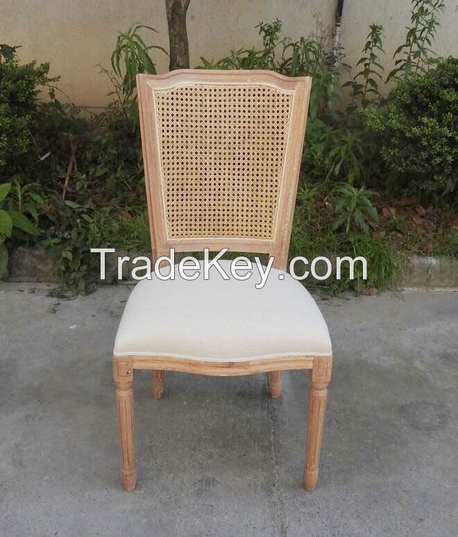 Cheap Modern Vintage Rattan Restaurant Used Dining Chairs Rattan Wood Chair