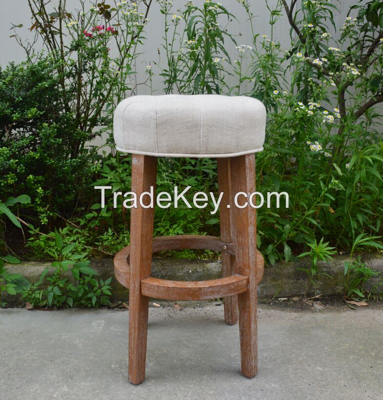 French provincial furniture solid wood bar chair