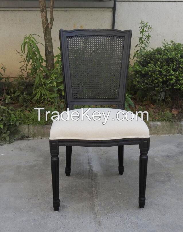 Cheap Modern Vintage Rattan Restaurant Used Dining Chairs/Rattan Wood Chair