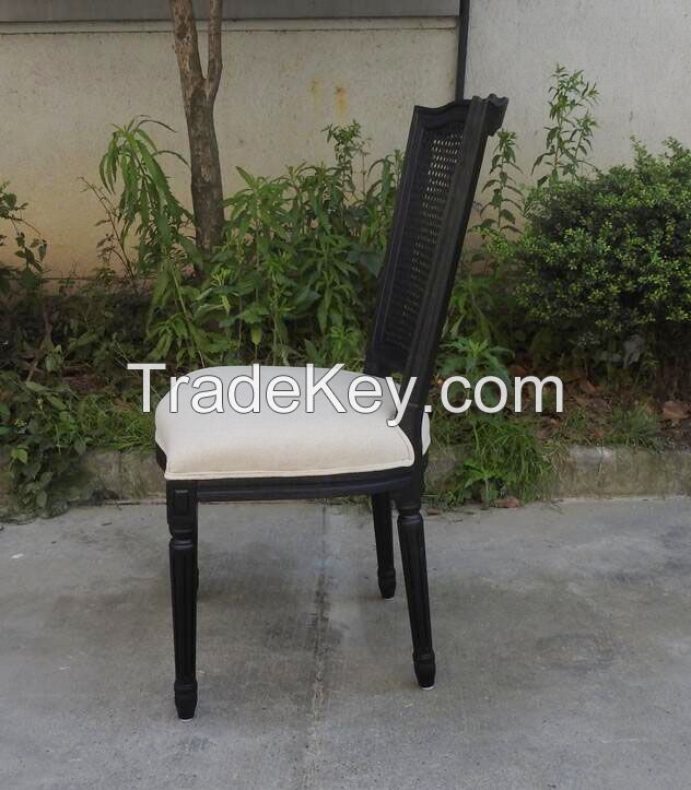 Cheap Modern Vintage Rattan Restaurant Used Dining Chairs/Rattan Wood Chair