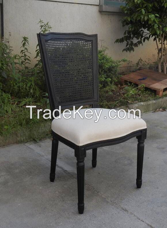 Cheap Modern Vintage Rattan Restaurant Used Dining Chairs/Rattan Wood Chair