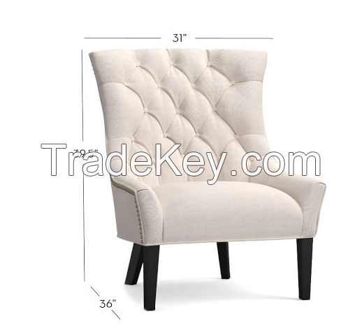 NEW DESIGN TUFTED UPHOLSTERED ARMCHAIR