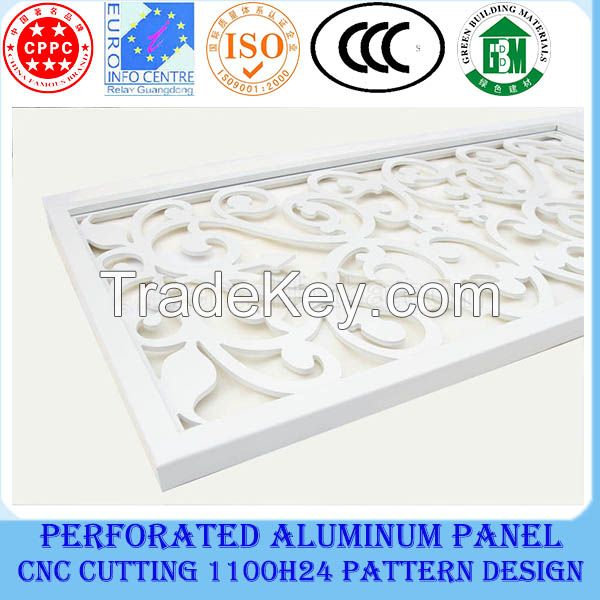 Recycling building material/perforated aluminum panel for construction