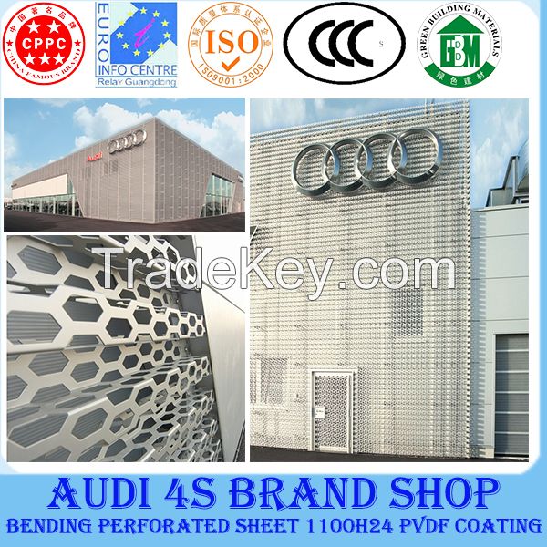 Perforated aluminium sheet/building construction material