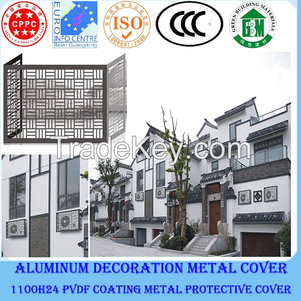 Outdoor aluminium air conditioner protect cover