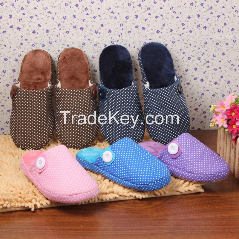 Free shipping wholesale women's cotton slippers