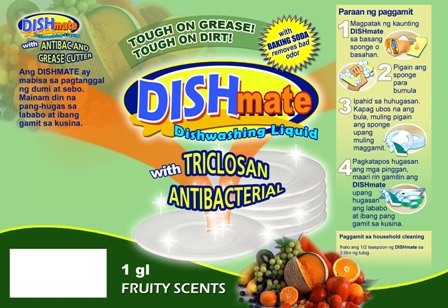 DISHMATE dishwashing liquid with antibacterial
