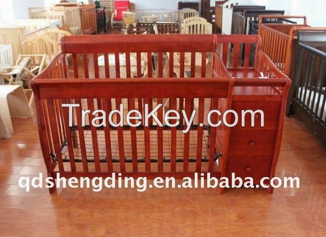 baby crib / baby cot / baby bed with table changer BC-013