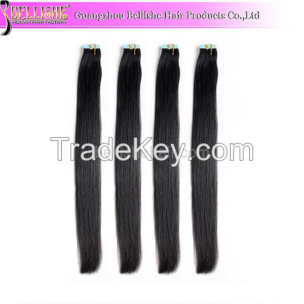 Popular tape hair 100 human hair skin weft hair