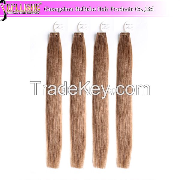 Popular tape hair 100 human hair skin weft hair