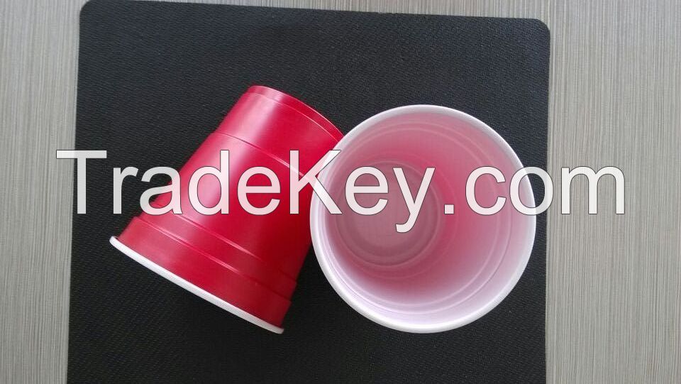 disposable plastic party cup for party beer hotel with lid and straw 9oz