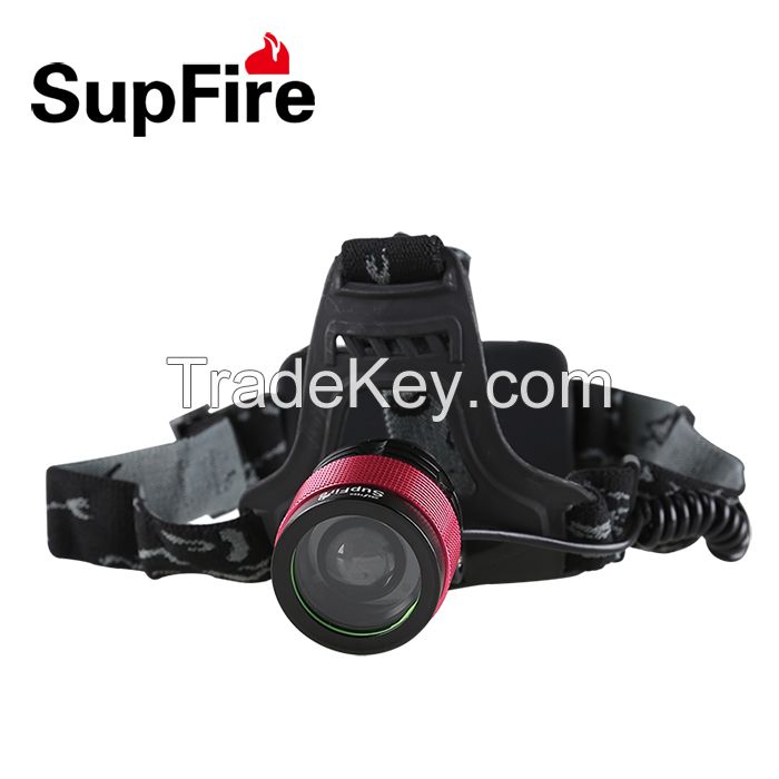 Focusing CREE T6 multi function rechargeable shockproof LED headlamp
