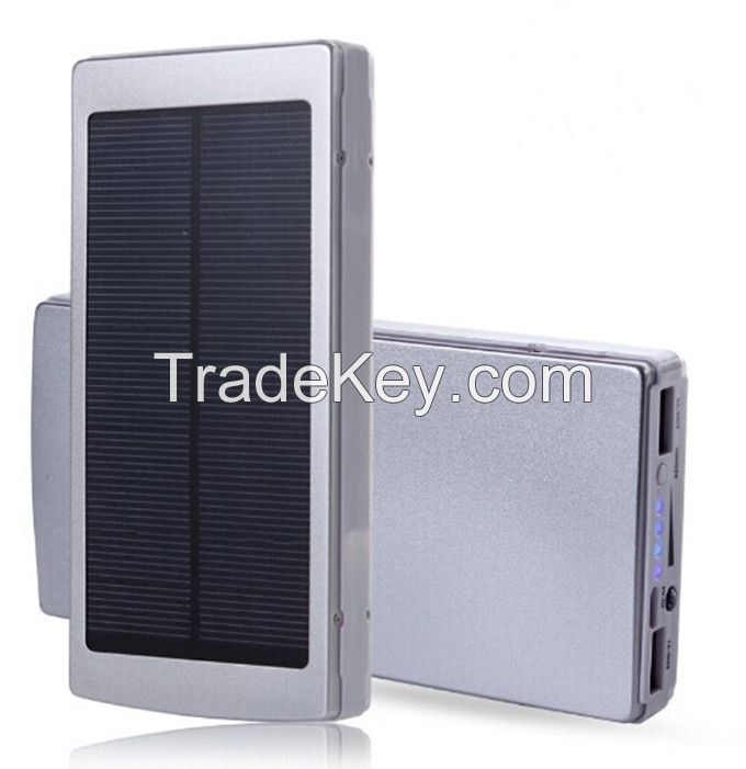 High capacity solar charger 20000mAh power battery pack