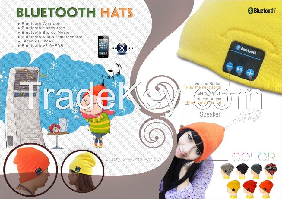 Fashion bluetooth beanie hat winter bluetooth hat