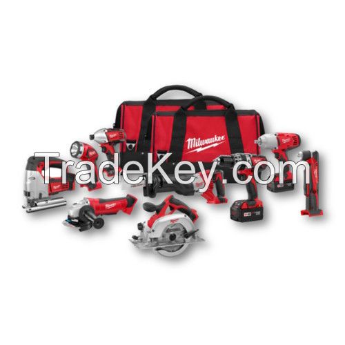 Milwaukee M18 18V Li-Ion 9-Tool Combo Kit 2696-29 NEW