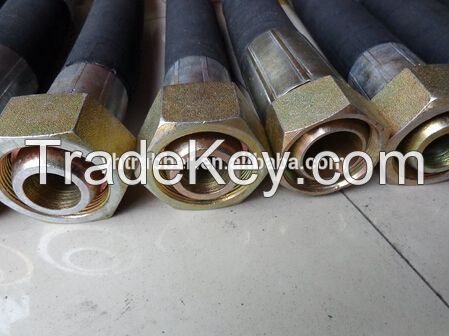 High-pressure steel wire braided rubber hose