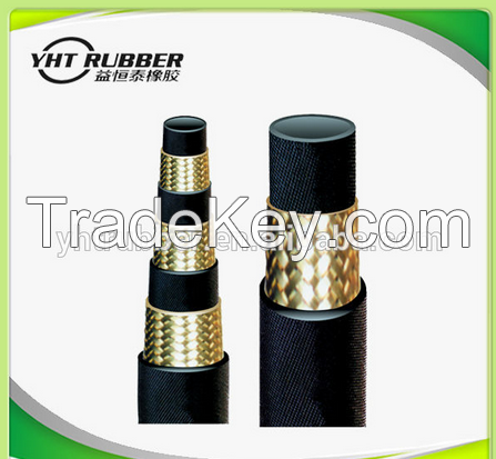 High-pressure steel wire spiraled rubber hose