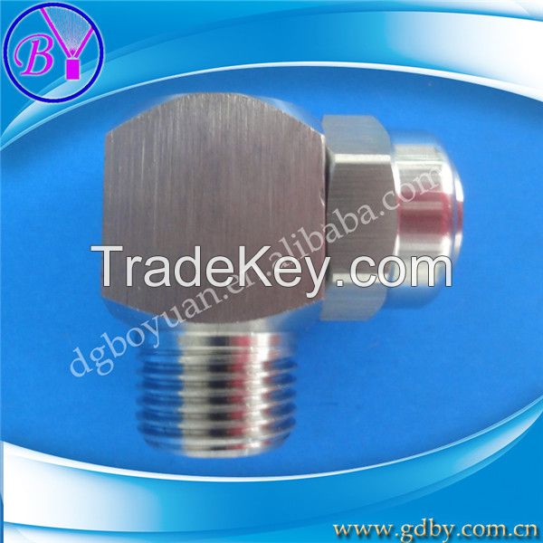 Low pressure hollow cone water jet nozzle for cleaning equipment