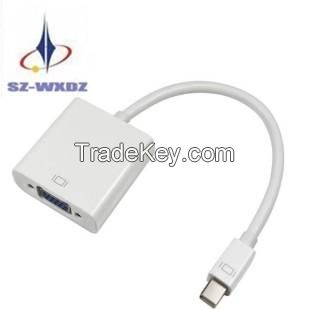 Mini DisplayPort Display Port DP To VGA Adapter Cable for Apple MacBo